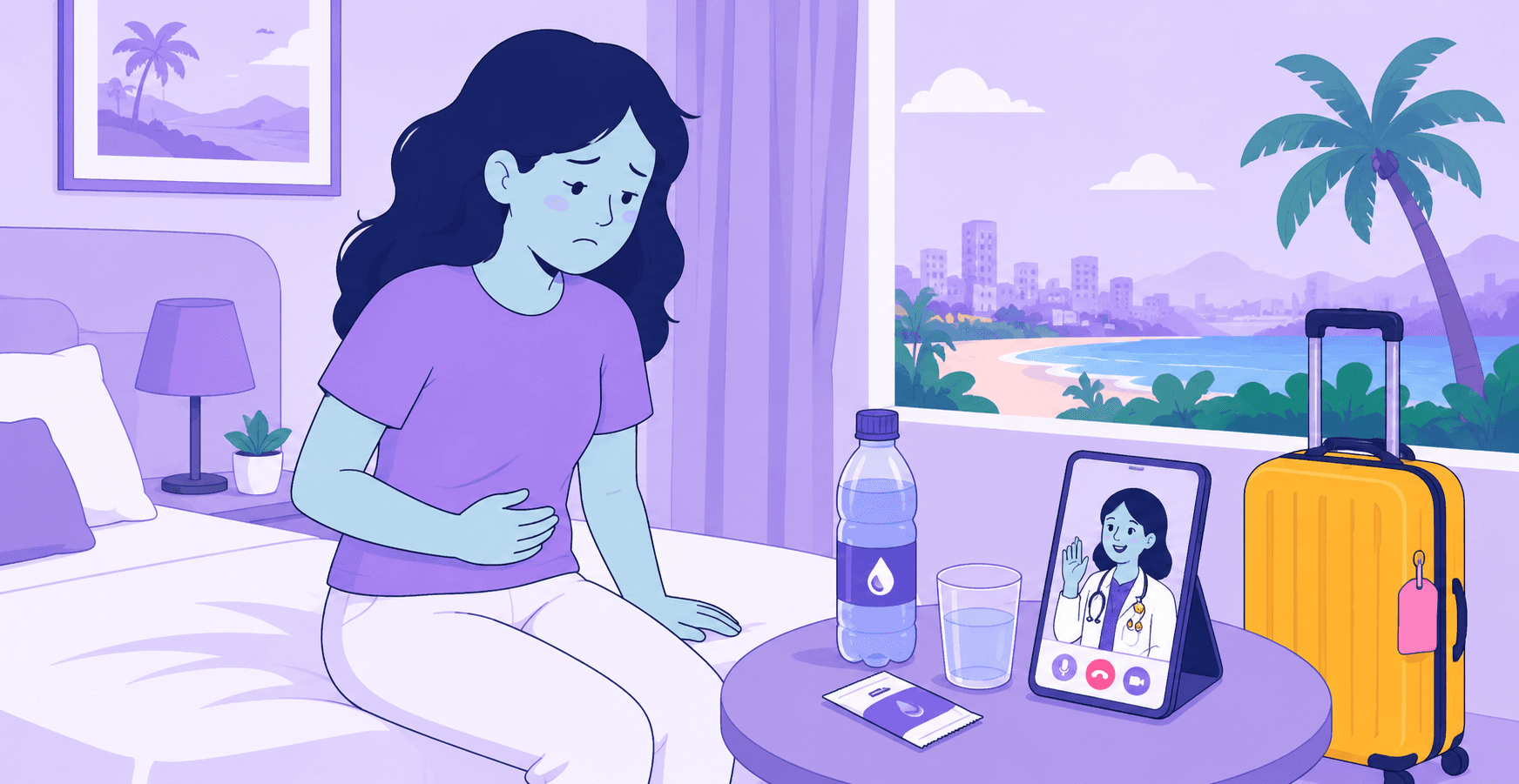 Illustration: Travellers' Diarrhoea in Thailand — Bangkok belly, and what to do.